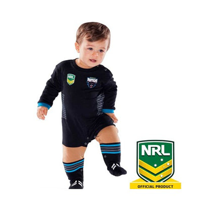 Panthers footy romper for toddlers