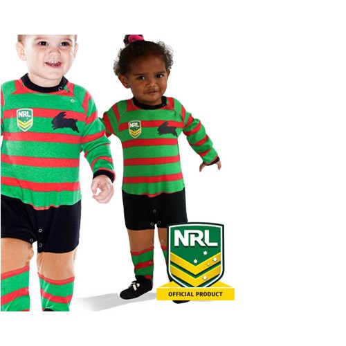 Rabbitohs footy romper for toddlers